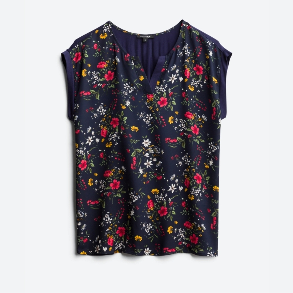Papermoom Reece Mixed Material Top sz Large